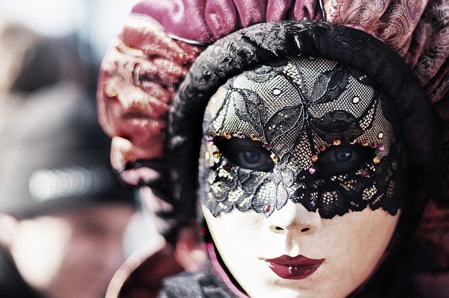 Carnival mask as a facade