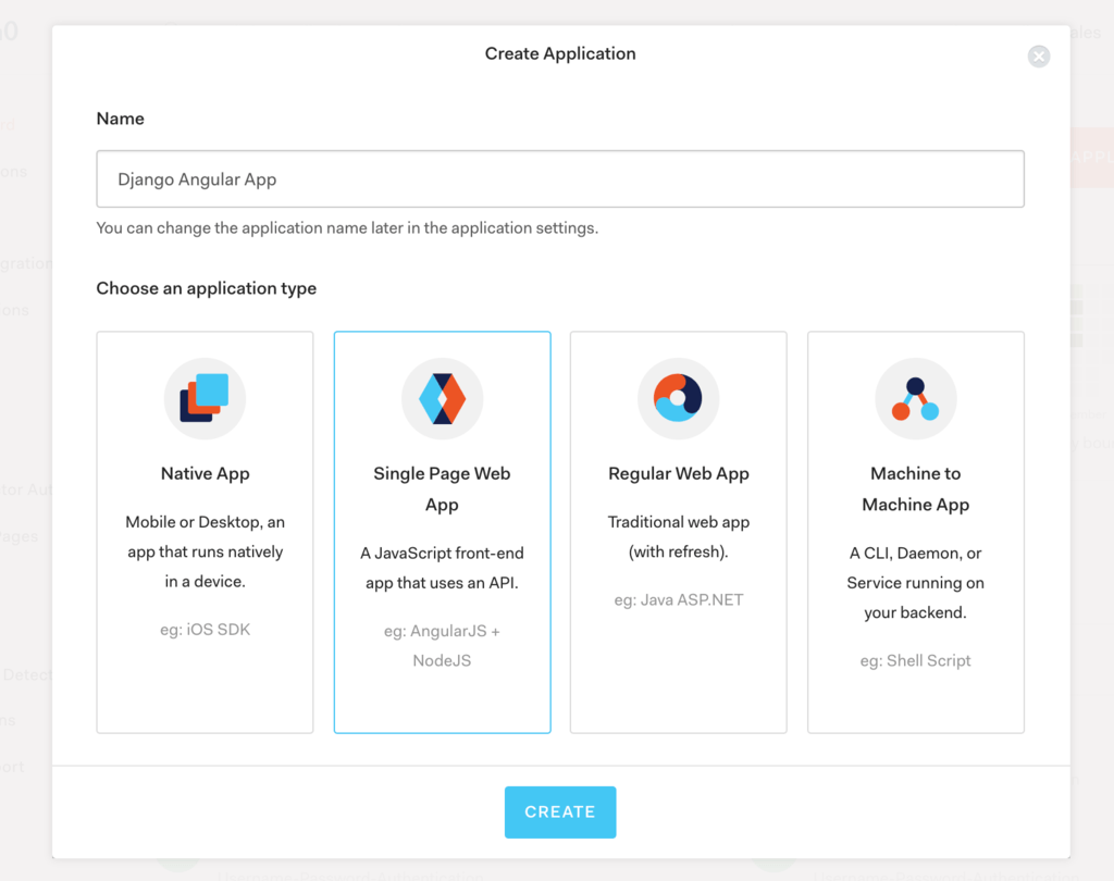 Create Auth0 Application